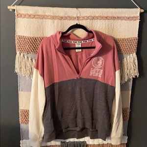 PINK half-zip Sweater